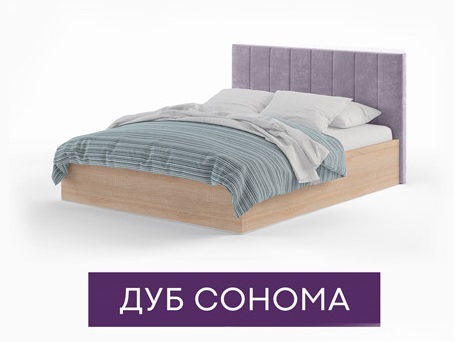 Кровать с мягким изголовьем Sandra 160*200 Корона 