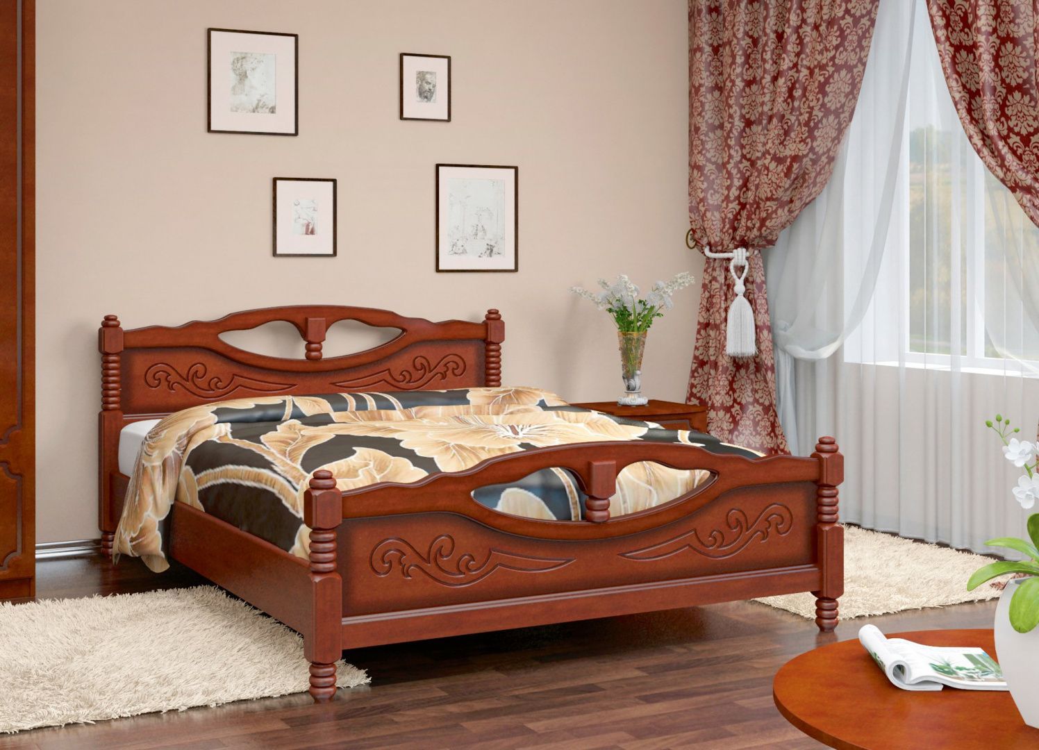 Кровать Елена-4 1400 Браво Мебель