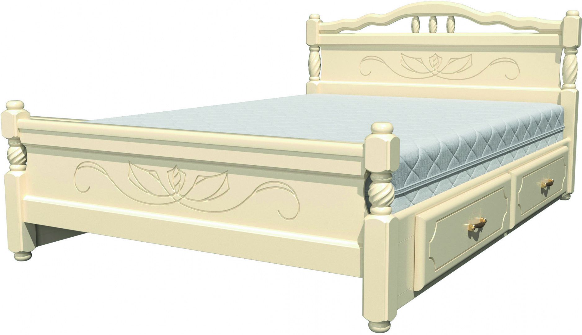 Кровать Карина-5 1400 с ящиками Браво Мебель