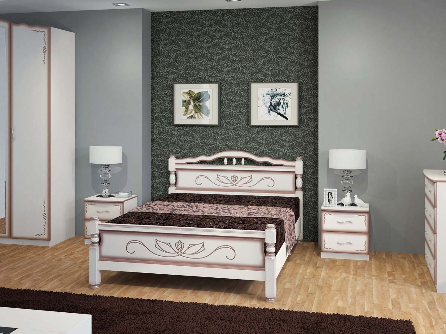 Кровать Карина-5 1400 Браво Мебель