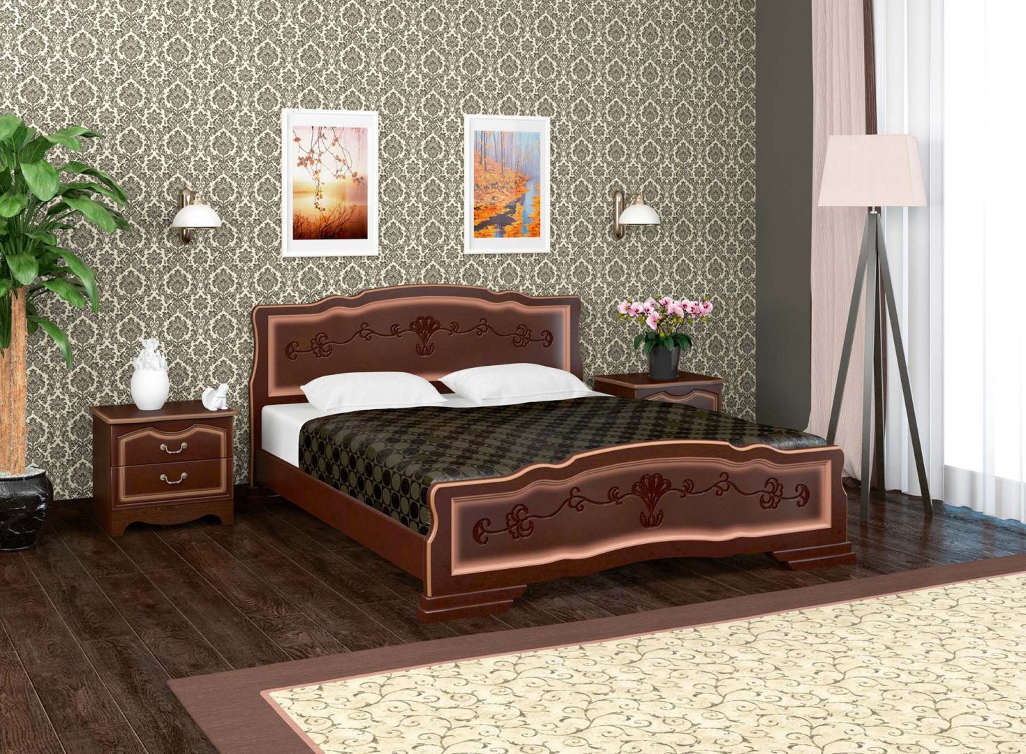 Кровать Карина-6 1600 Браво Мебель