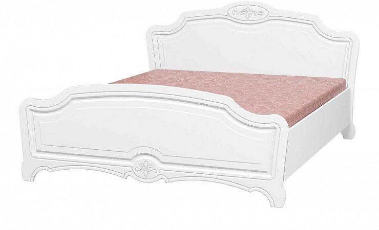 Кровать 1600 Лотос Белый Браво мебель 