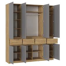 Шкаф 4.4 Регина 1802*503*2200 ЛДСП Эста