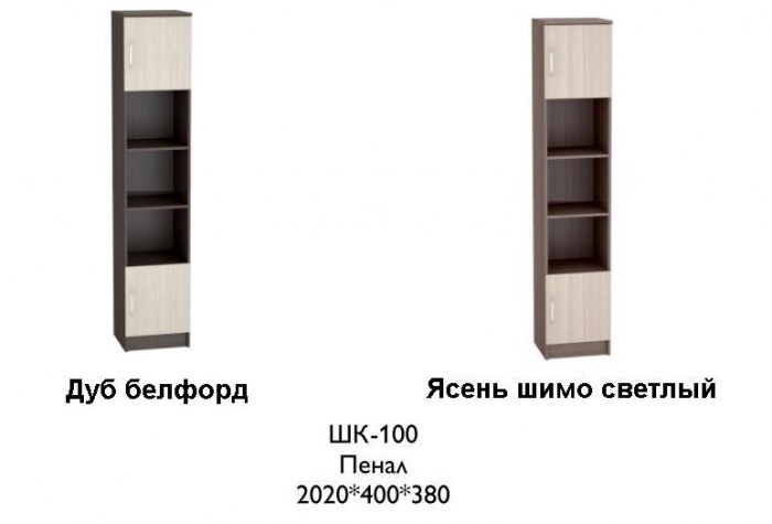 Шкаф ШК-100 Машенька Сурская мебель